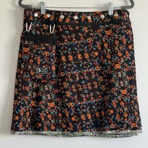 Zand Amsterdam Reversible Skirt OS Floral Boho Cabin Whimsical Scandi Indie GORP